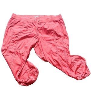 Torrid Coral Cropped Drawstring Pants Size 24